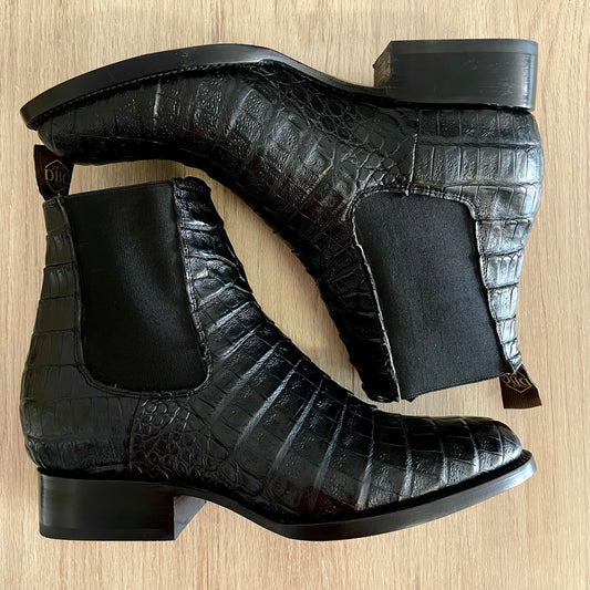 Botin Cocodrilo Belly Negro