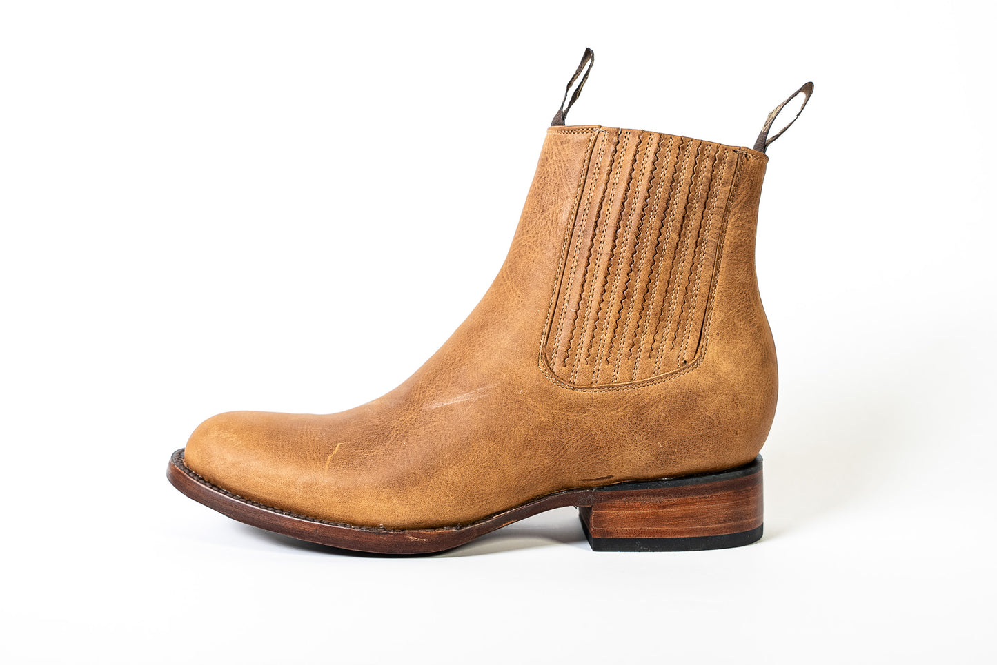 BOTIN CHARRO MARLBORO CAMEL 100% CUERO