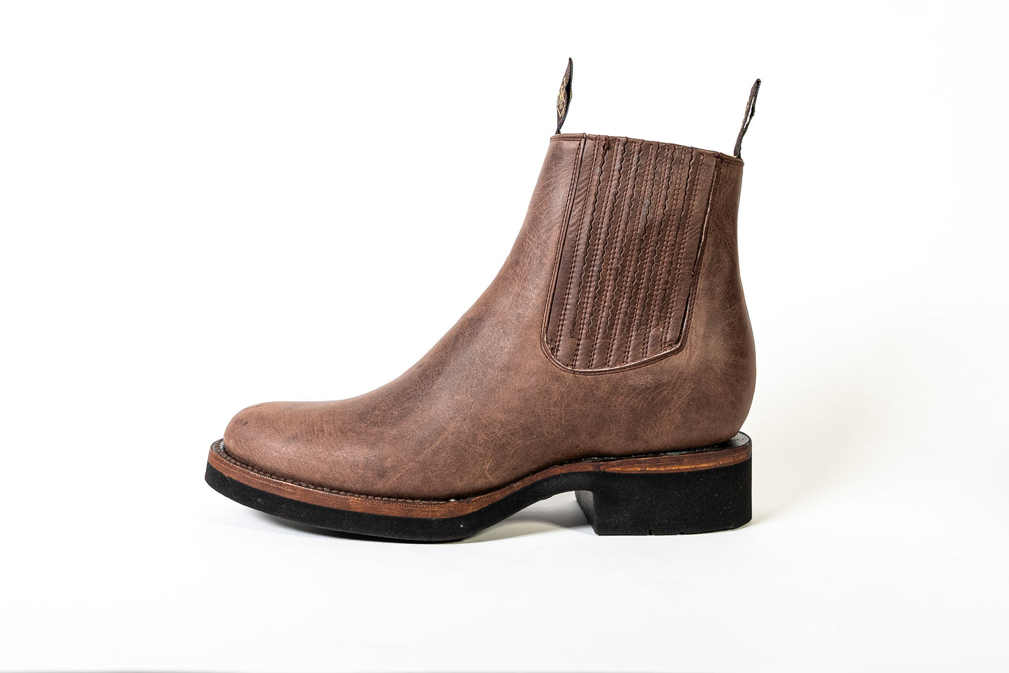 BOTIN CHARRO MARLBORO CHOCOLATE SUELA POLIURETANO (CORCHO)