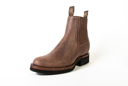 BOTIN CHARRO MARLBORO CHOCOLATE SUELA POLIURETANO (CORCHO)