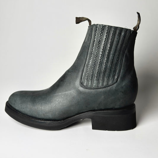 BOTIN CHARRO MARLBORO GRIS SUELA POLIURETANO (CORCHO)