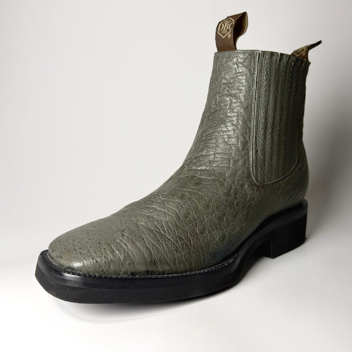 BOTIN CUADRADO GRIS SUELA POLIURETANO (CORCHO)