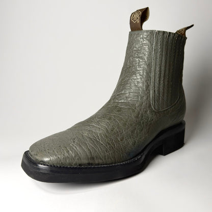BOTIN CUADRADO GRIS SUELA POLIURETANO (CORCHO)